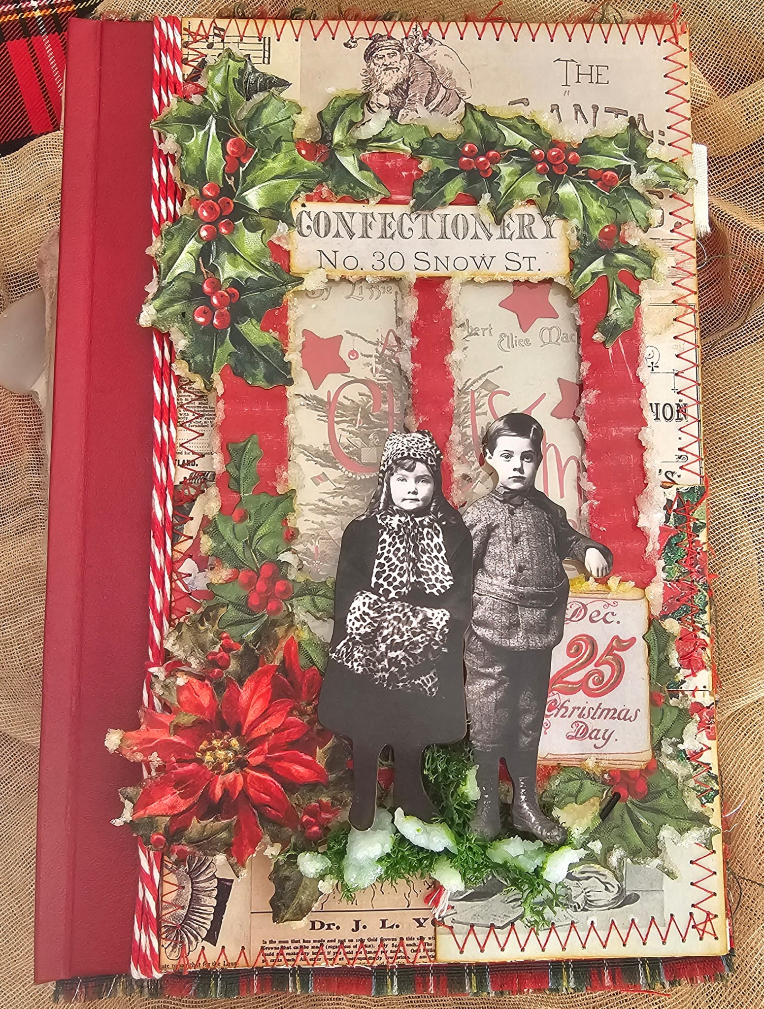 Taller scrapbooking journal vintage